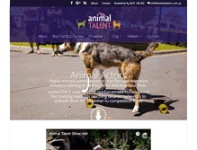 Tablet Screenshot of animaltalent.com.au